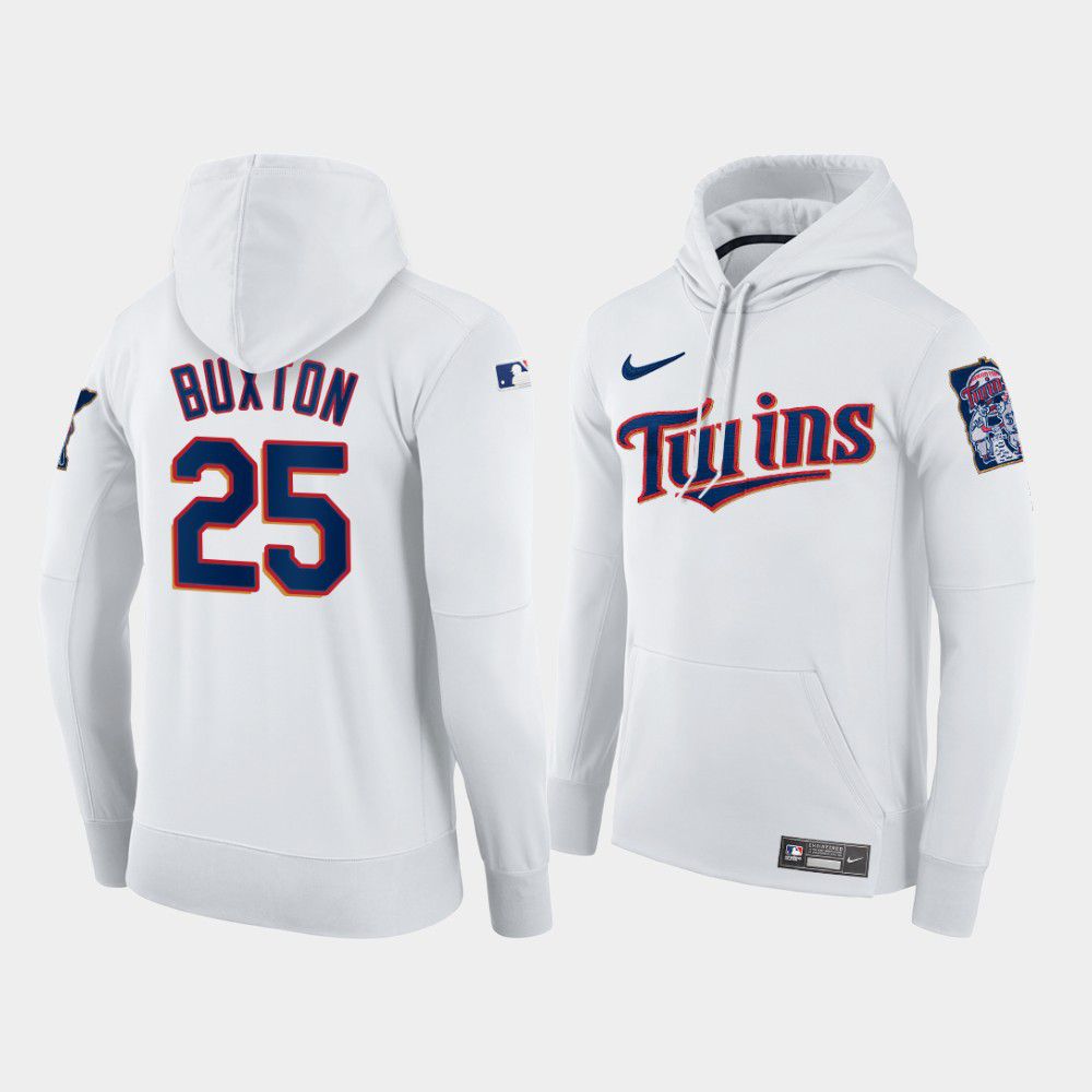 Men Minnesota Twins #25 Buxton white home hoodie 2021 MLB Nike Jerseys->baltimore orioles->MLB Jersey